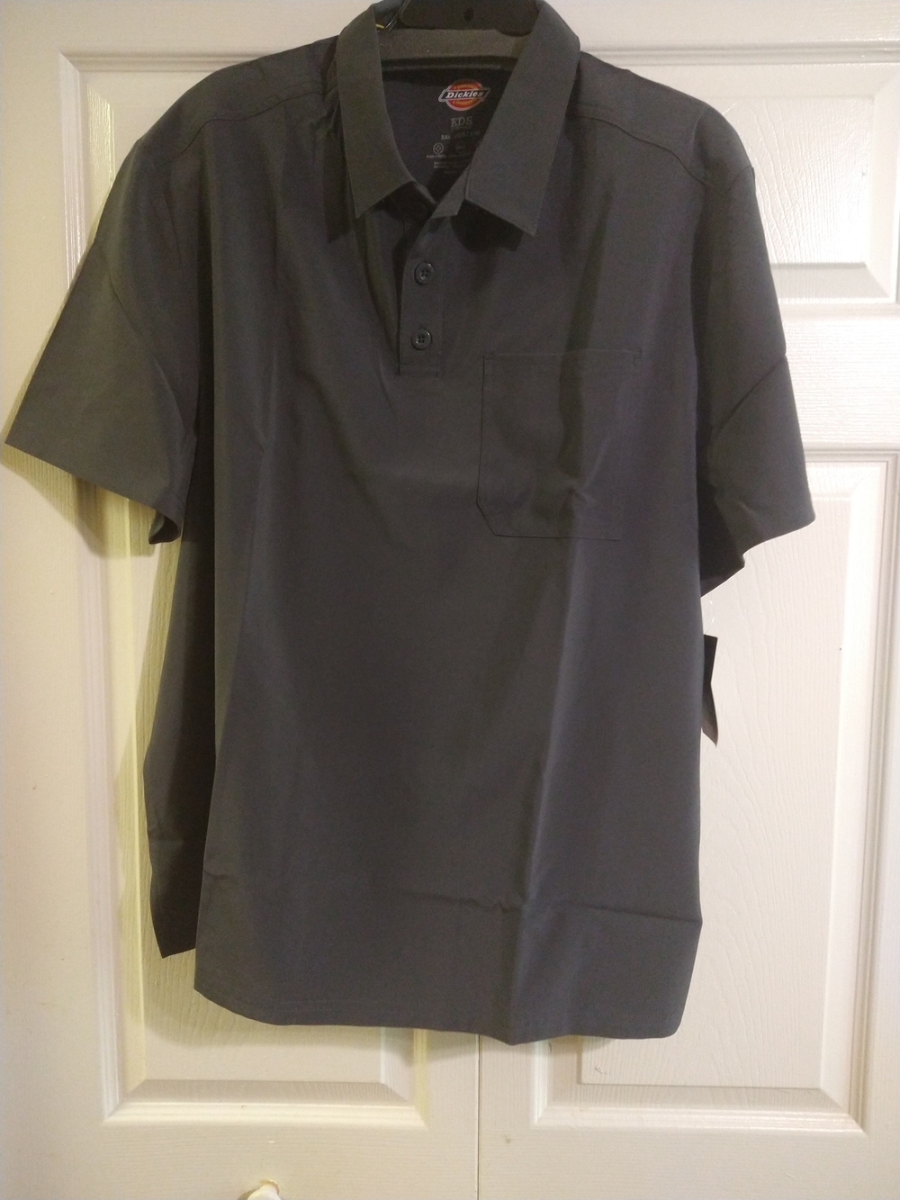 Dickies Men’s Short Sleeve Polo Shirt in Dark Gray